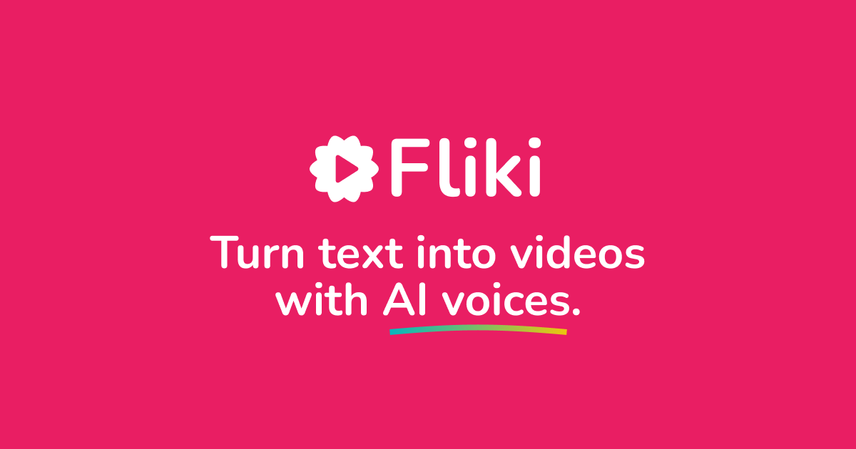 Fliki website preview