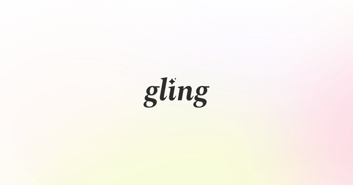 Gling website preview