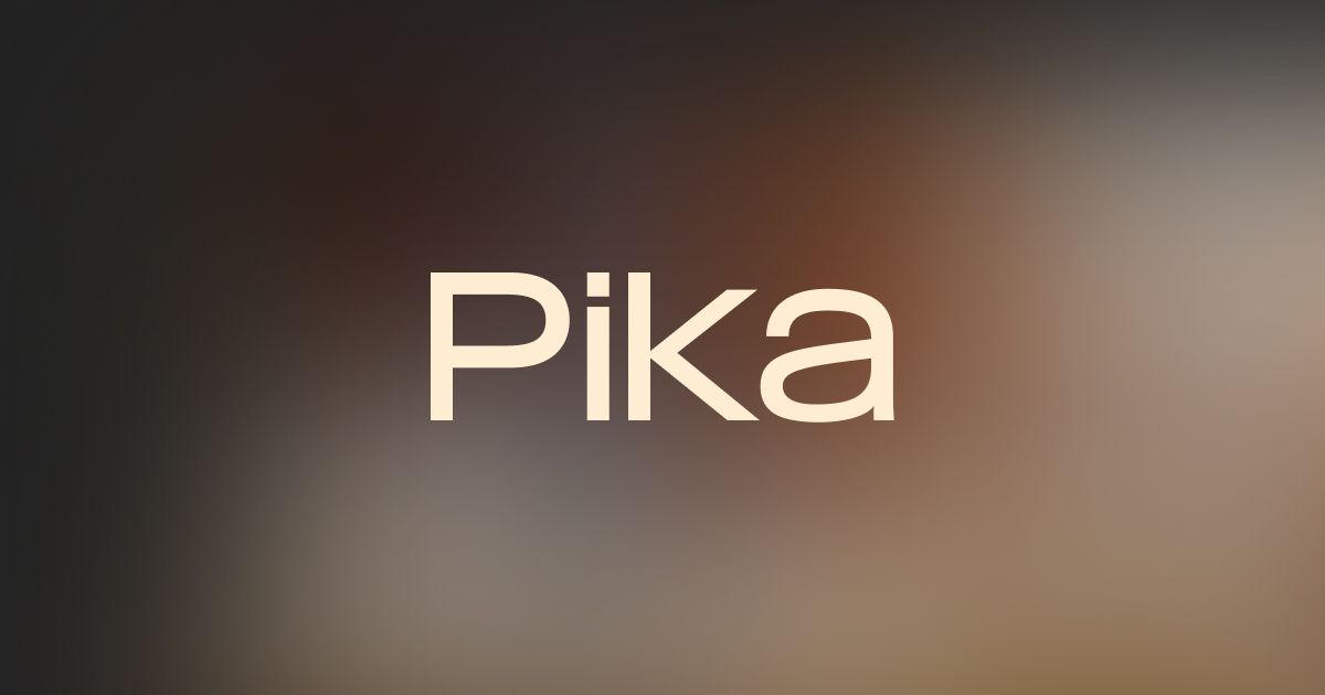 Pika website preview